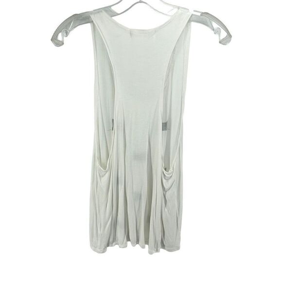 CHRLDR cat face graphic print tank top shirt white black small EUC - Picture 4 of 9